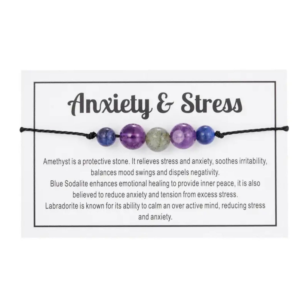 Amethyst bracelet for anxiety deals