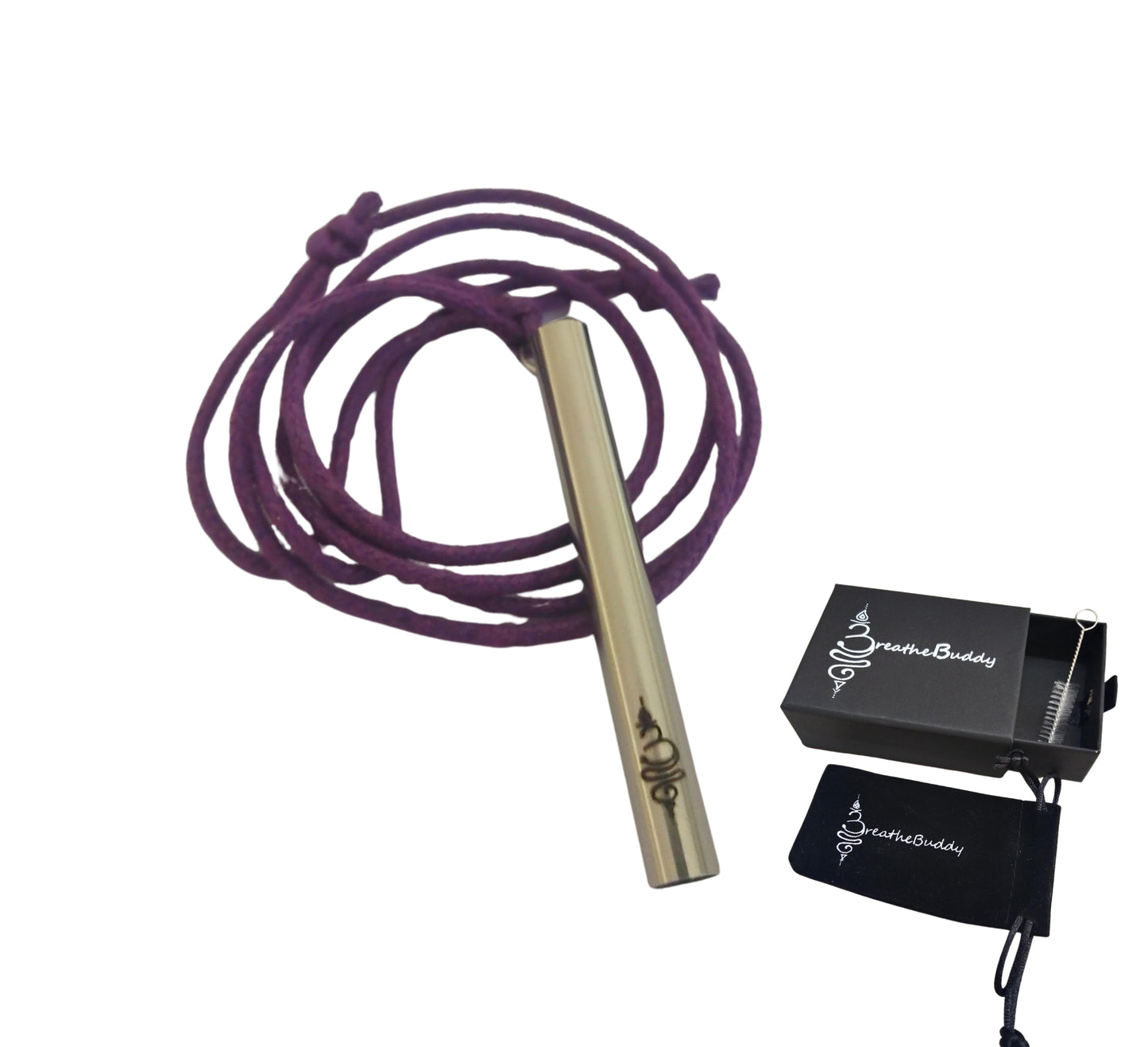 Kids Breathing Necklace for Anxiety - Learn to Self Soothe | BreatheBuddy® Corded Calm