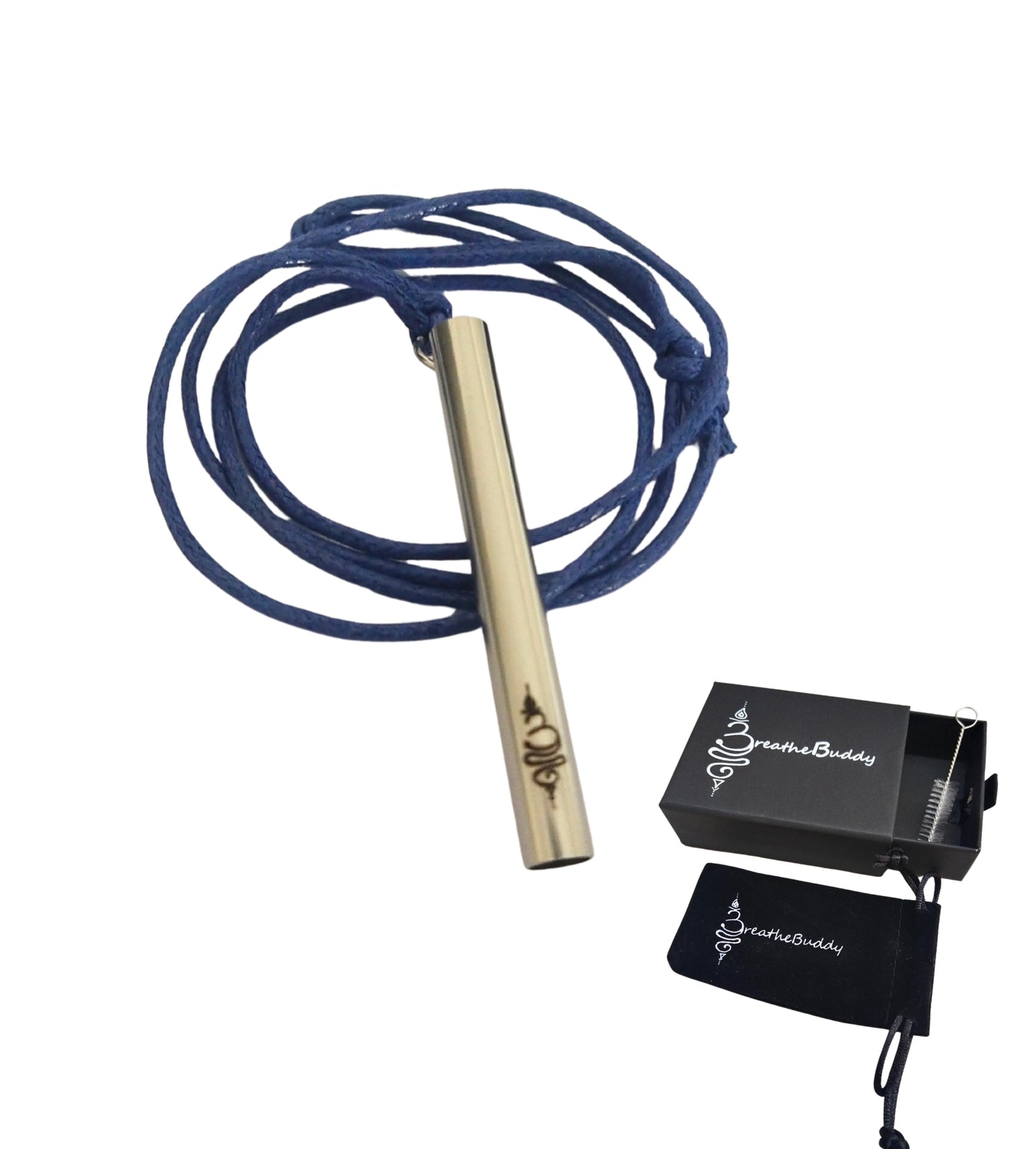 Kids Breathing Necklace for Anxiety - Learn to Self Soothe | BreatheBuddy® Corded Calm