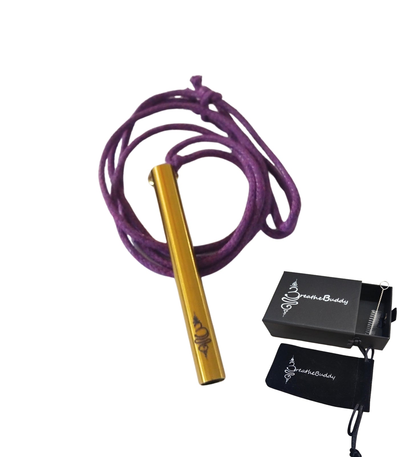 Breathing Necklace for Calm – Anxiety & Quit Vaping Habit Support | BreatheBuddy® Corded Calm