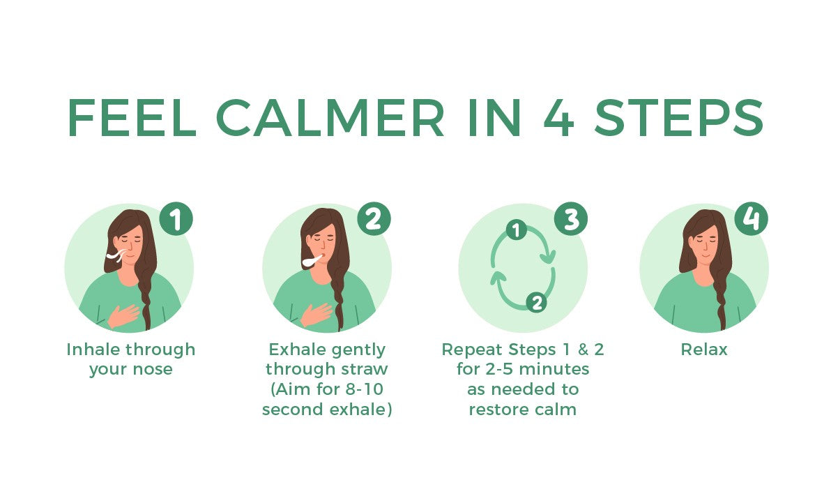 2 x Breathing Necklace for Anxiety – Quit Smoking Naturally | BreatheBuddy® Calm Classic