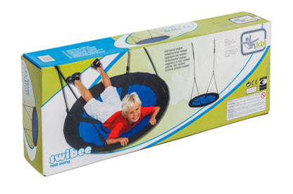 Nest Sensory Swing Swibee With Adjustable Ropes - 150kg weight capacity BLUE/GREEN