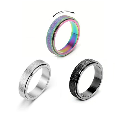 3 x Anxiety Ring for Calming – Fidget Rings for Stress & Focus Support | BreatheBuddy®