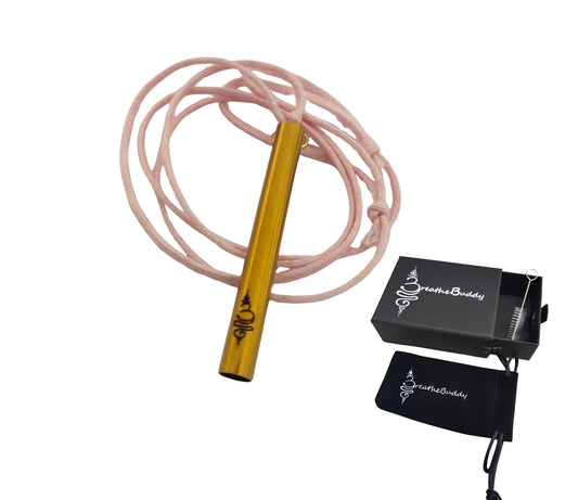 Breathing Necklace for Anxiety Relief, Quit Smoking & Sensory Support | BreatheBuddy® Corded Calm