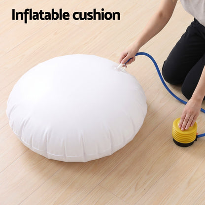 Kids Sensory Pod Swing with Inflatable Cushion - Blue - 150 cm height