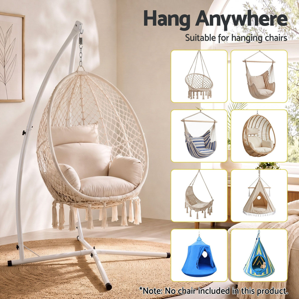 Heavy Duty Sensory Swing Stand 150kg | 210cm Tall Pod Swing Stand