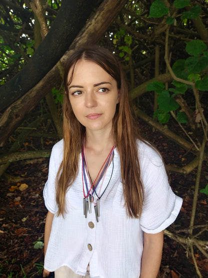 Kids Anxiety Necklace - Waxed Cotton Breathing Necklace | BreatheBuddy®
