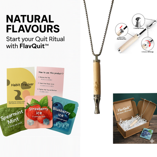 FlavQuit™ Quit Ritual Necklace Starter Kit – Natural Habit Support | BreatheBuddy®