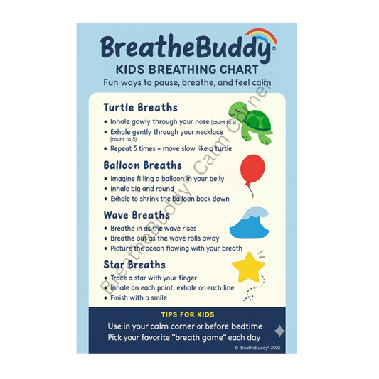 Calm Corner Breathing Exercise Chart - A2 Poster | BreatheBuddy®