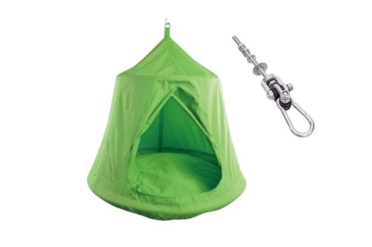 Green Sensory Tent Swing with 360° swing hook 120cm Height (Tent Swing Only)