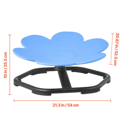 Kids 360 Swivel Chair, 99kg Capacity, Flower Shape Sensory Spinning Chair with non slip base