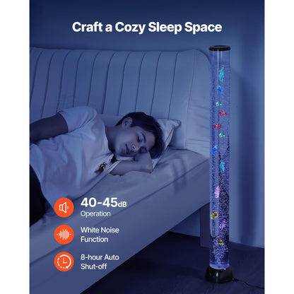 Bubble Tube Lamp 16 Color 1.2 m Sensory Aquarium Lamp for Relief Calming