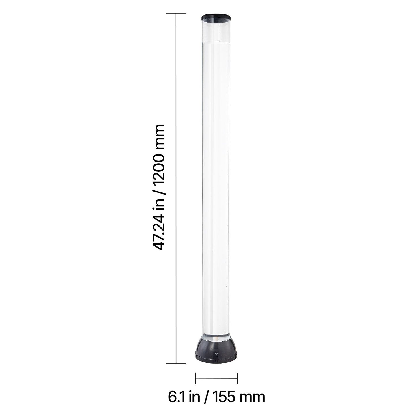 Bubble Tube Lamp 16 Color 1.2 m Sensory Aquarium Lamp for Relief Calming