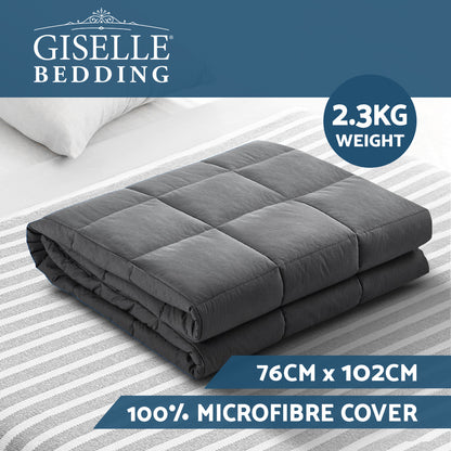 2.3KG Kids 100% Microfibre Weighted Blanket for Anxiety & Deep Sleep
