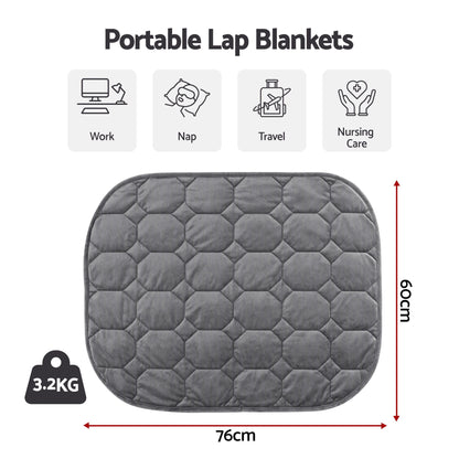 3.2kg Sensory Weighted Lap Blanket for Kids & Adults - Grey