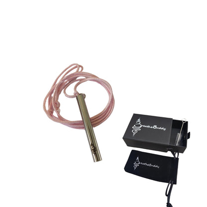 2 x Breathing Necklace for Anxiety Relief, Quit Smoking & Sensory Support | BreatheBuddy® Corded Calm