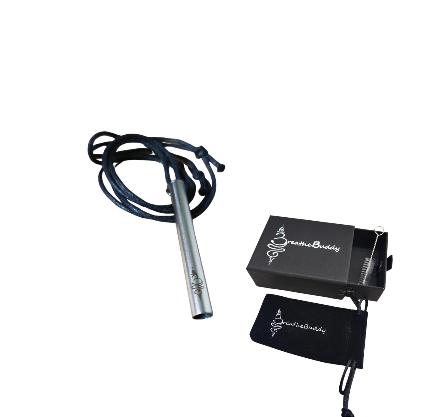 3 x Breathing Necklace for Calm – Anxiety & Quit Vaping Habit Support | BreatheBuddy® Corded Calm