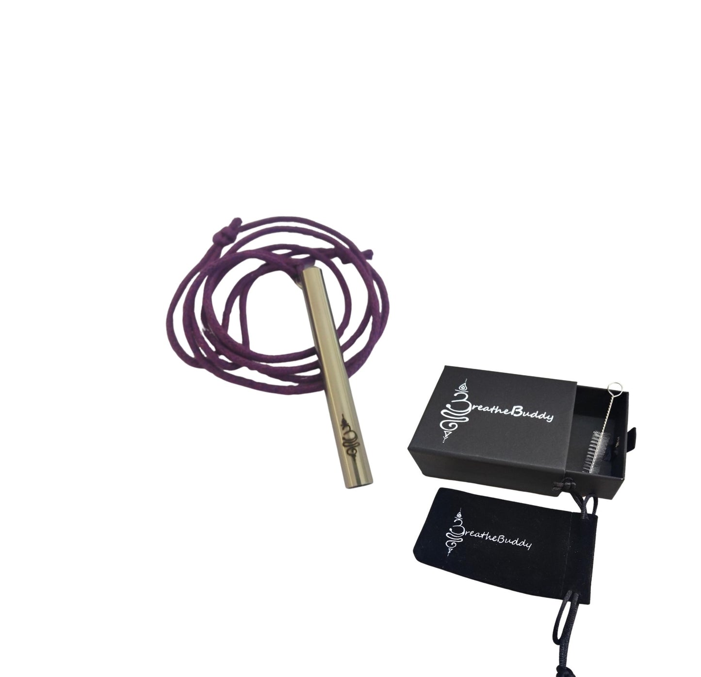 2 x Breathing Necklace for Anxiety Relief, Quit Smoking & Sensory Support | BreatheBuddy® Corded Calm