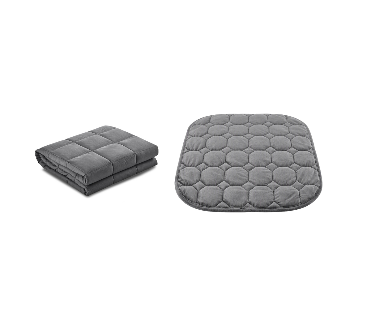 Weighted Blanket & Sensory Lap Blanket Bundle | 7kg Adult Blanket + 3.2kg Lap Blanket