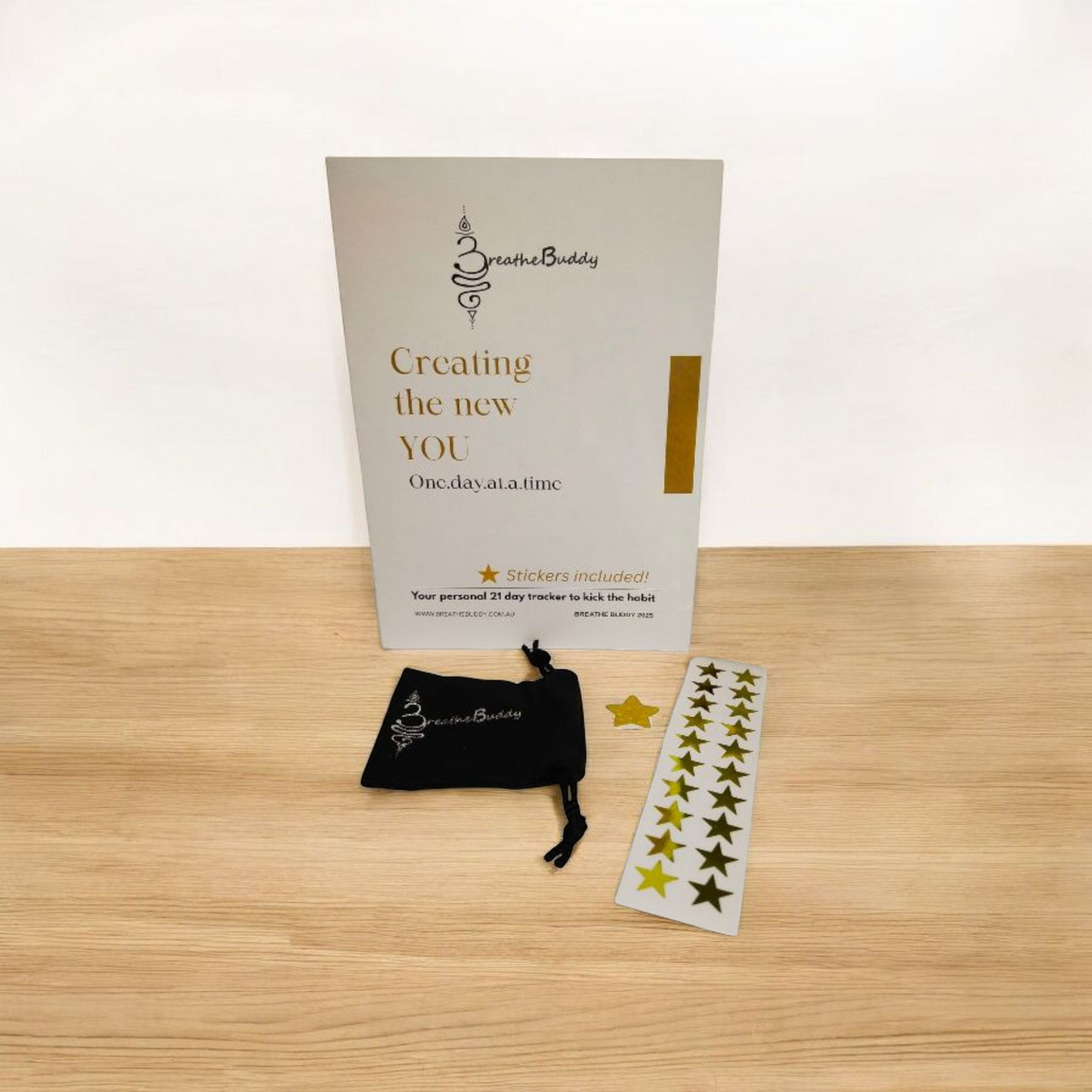 Quit Smoking/Vaping 21 Day Tracker Booklet with stickers