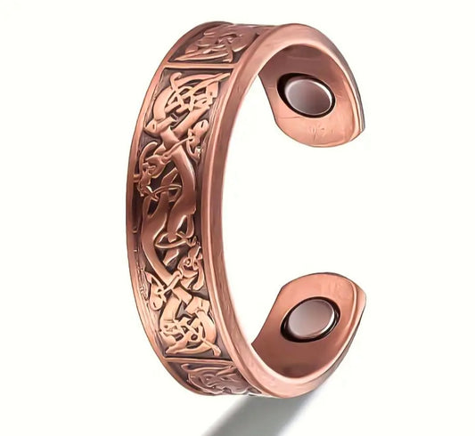 Copper Bio Magnetic Ring - 99.99% copper Option 2
