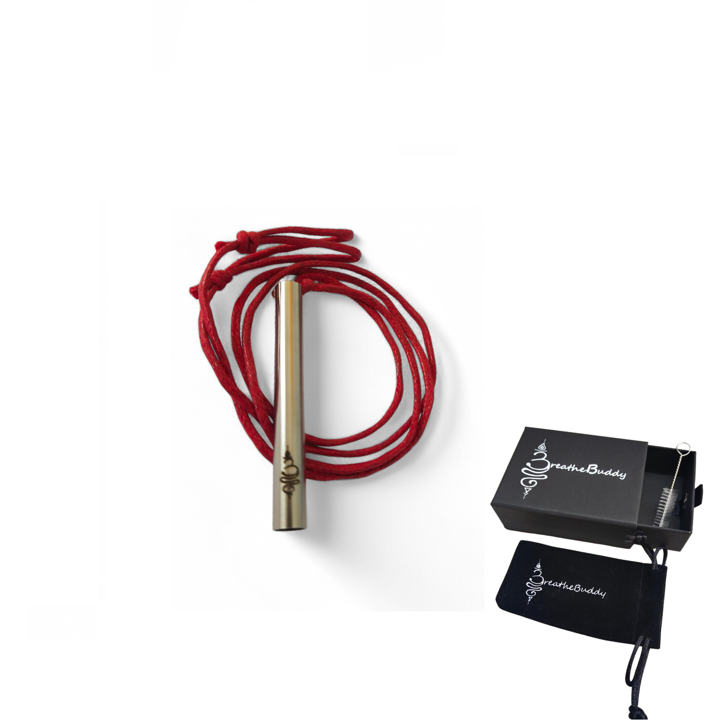 3 x Breathing Necklace for Calm – Anxiety & Quit Vaping Habit Support | BreatheBuddy® Corded Calm