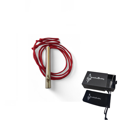 2 x Breathing Necklace for Calm – Anxiety & Quit Smoking Habit Support | BreatheBuddy® Corded Calm